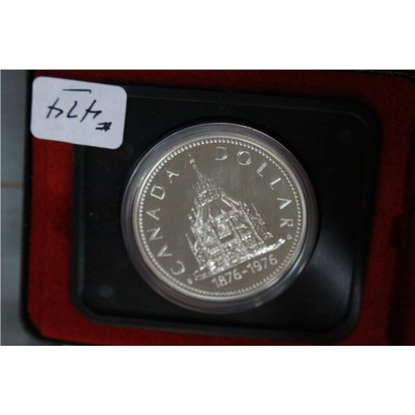 Canada One Dollar Coin 1976; Silver