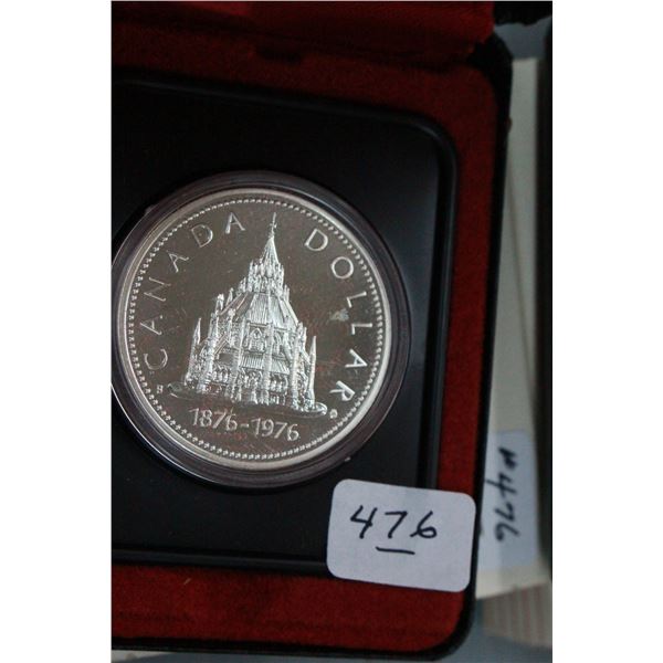 Canada One Dollar Coin 1976; Silver