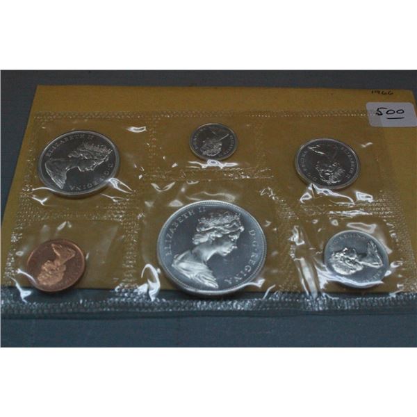 Canada Coin Set 1966; Silver