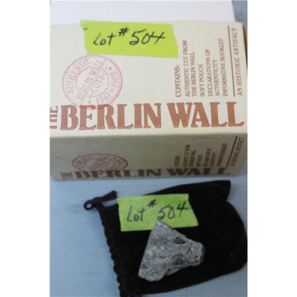 Piece of the "Berlin Wall"