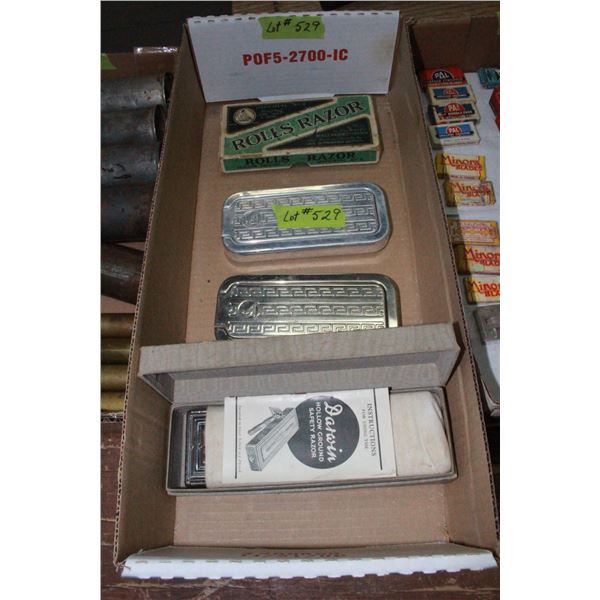 3 Rolls Razors; 1 (Darwin Hallow Ground Safety Razor