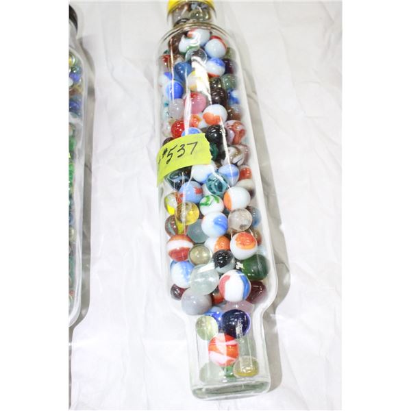 Glass Rolling Pin with Marbles