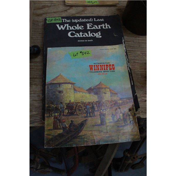 1970 Winnipeg  Telephone Book & Whole Earth Catalog