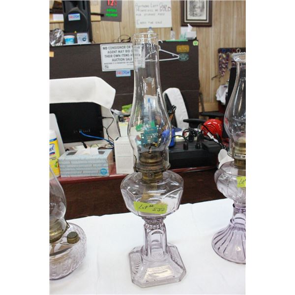 Table Lamp (Base is turning Purple) Octagonal Font