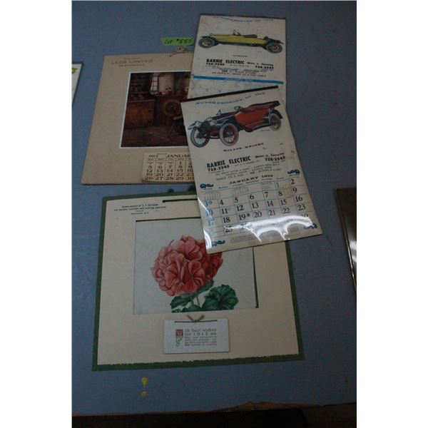 4 Calendars - 1913(2)) & 1915 & 1916