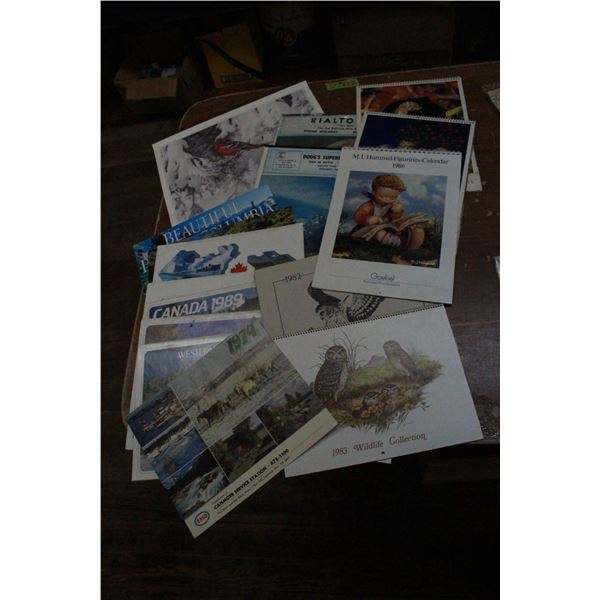 16 Assorted Calendars - 1970's, 1980's & 1990's