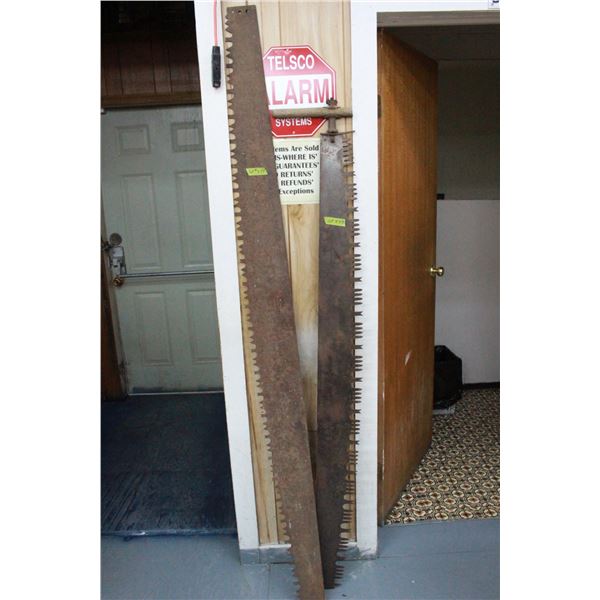 2 Cross Cut Saws (missing 3 handles)