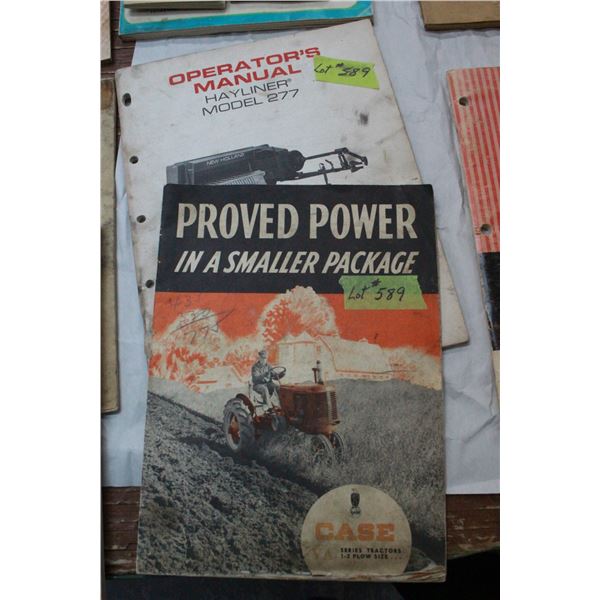 Case - Small Tractor Booklet & New Holland Baler Manual