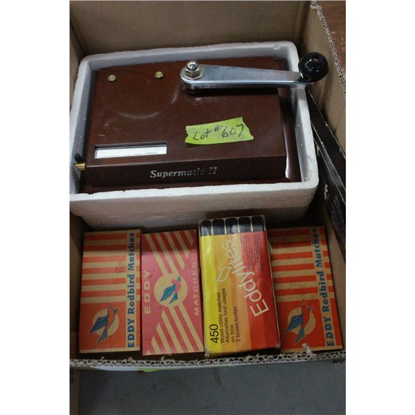 Supermade - Cigarette Roller & Eddy Match Boxes