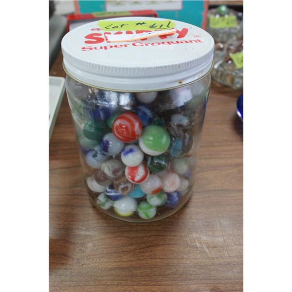 Jar of  Marbles (Skippy Jar)