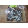 Image 1 : Box of (4 Bags) of Metal Marbles