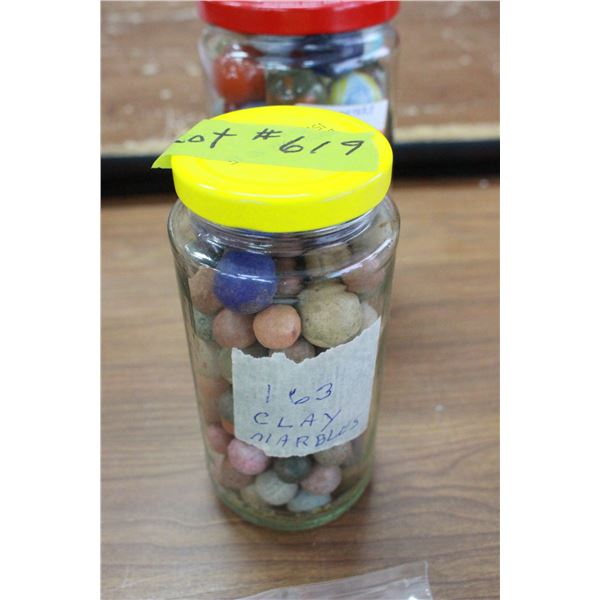 Jar of Clay Marbles (163)