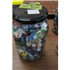 Image 1 : Jar of Assorted Marbles (250)