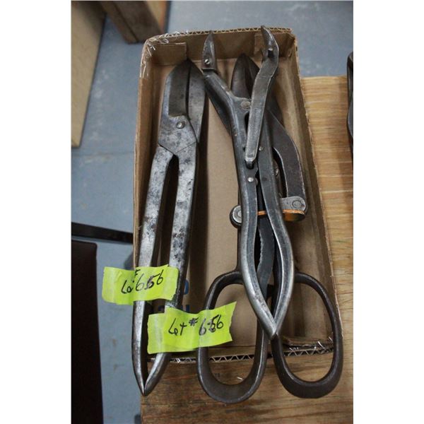 2 Pairs of Snips & Specialty Pliers