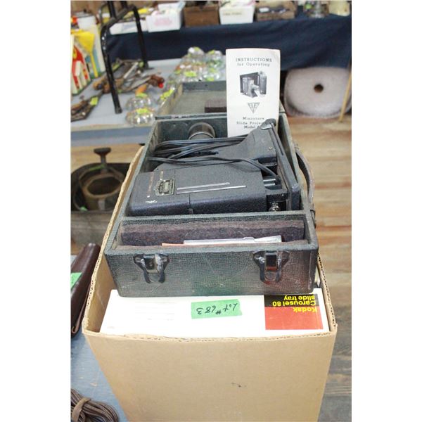 6 Boxes - Kodak Carousels (80) Slide Trays & Slide Projector