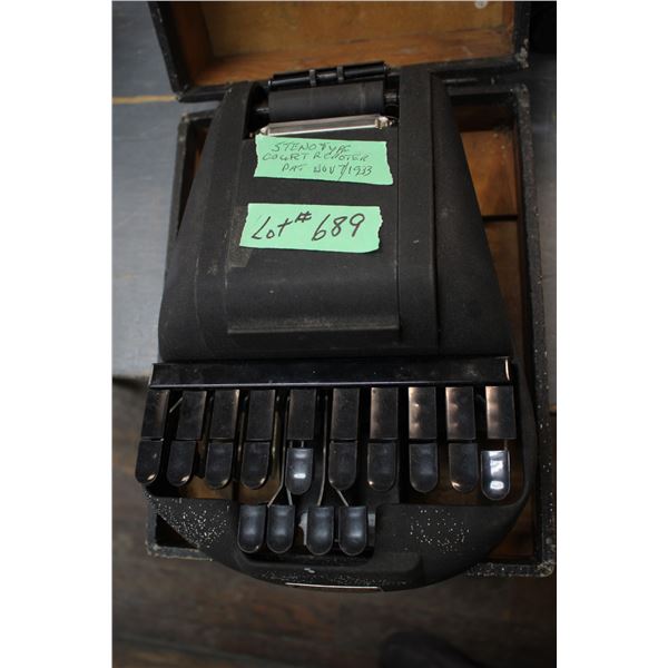 Stenotype "Court Reporter" Pat/ Nov. 7, 1933