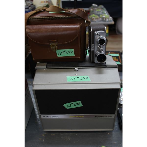 Bell & Howell - Multi Motion Projector & Bell & Howell 8mm Camera