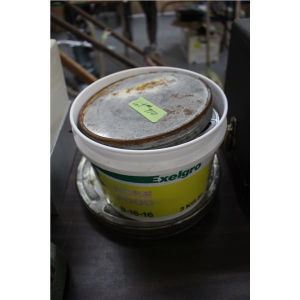 Small Pail of Movie Reels & Film