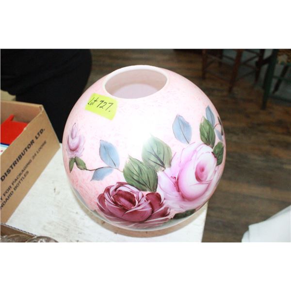 Lamp Globe - Pink Floral (for a gone with the wind lamp)