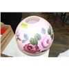 Image 1 : Lamp Globe - Pink Floral (for a gone with the wind lamp)