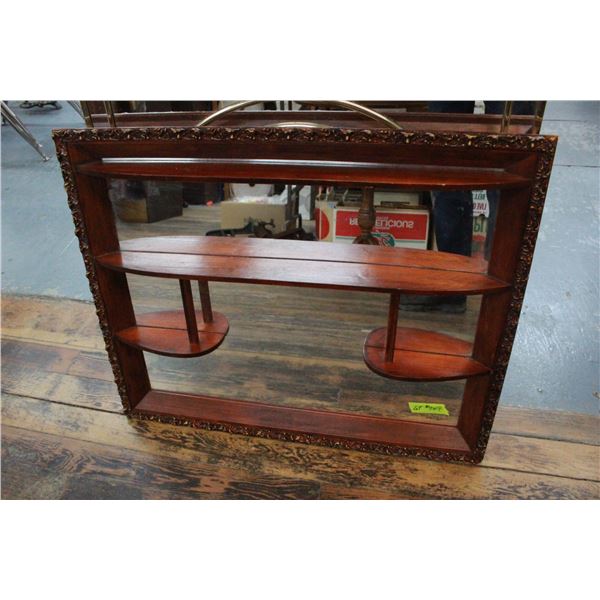 Wall Mirror with Small Shelves