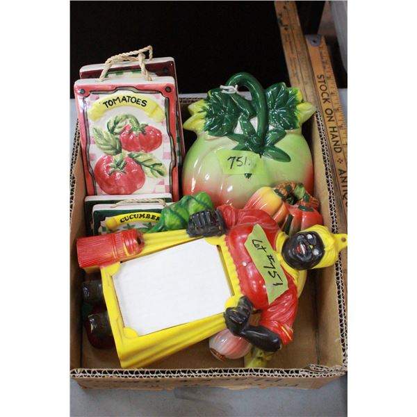 Kitchen Plaques; Aunt Jemima Note Board