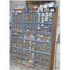 Image 1 : Metal 12 Section Cabinet w/ Plastic Drawers & Contents: Screws, Washers, etc