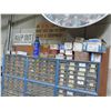 Image 2 : Metal 12 Section Cabinet w/ Plastic Drawers & Contents: Screws, Washers, etc