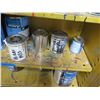 Image 8 : Metal Yellow Flammable 2 Door Storage Cabinet 43"x18"x65" & Paint Contents