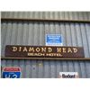 Image 2 : Sign: Diamond Head Beach Hotel 106"x16"