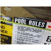 Image 8 : Qty 4 Signs: Slow-Blind Corner, Pool Rules, Enter Only & Safety First
