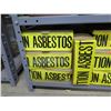 Image 2 : Qty 12 Boxes Yellow Caution Asbestos Safety Tape