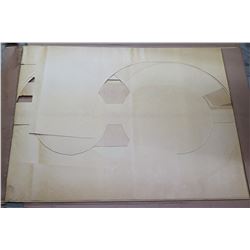 Qty 5 Large Cut-Out Number Stencils 36"x22"