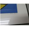 Image 4 : Framed Abstract Art Work Signed Tadashi Sato '82 w/ Matting 26"x22"