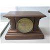 Image 2 : Vintage Clock in Wooden Case w/ Lion Side Handles 16"x10"