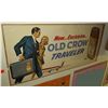 Image 1 : Vintage Paper Sign: Old Crow Traveler Whiskey 44"x21"
