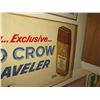 Image 2 : Vintage Paper Sign: Old Crow Traveler Whiskey 44"x21"