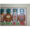 Image 2 : Vintage Paper Sign: Gibley's Best Name in Gin & Vodka 49"x21"