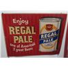 Image 1 : Vintage Paper Sign: Enjoy Regal Pale Beer 37"x21"