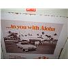 Image 2 : Vintage Paper Sign: Budget Rent a Car…To You With Aloha 44"x28", Damaged