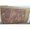Image 1 : Screen-Printed Print on Paper: Men Sitting Art Piece 44"x28"