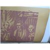 Image 2 : Screen-Printed Print on Paper: Men Sitting Art Piece 44"x28"