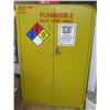 Image 1 : Metal Yellow Flammable 2-Door Storage Cabinet 43"x18"x65"
