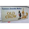 Image 1 : Vintage Sign: Famous, Smooth, Mellow Old Crow 44"x21"