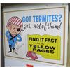 Image 1 : Vintage Paper Sign: Find it Fast in the Yellow Pages 37"x22"