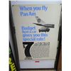 Image 2 : Vintage Paper Sign: Pan Am Budget Rent a Car Special Rate 38"x28"