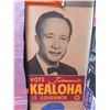Image 2 : Qty 2 Vintage Political Paper Signs: Jimmie Kealoha Lt. Governor, Mirasol