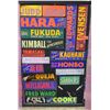 Image 1 : Vintage Bumper Sticker Collage: Fukuda, Hara, Ward, Honbo, etc 44"x28"