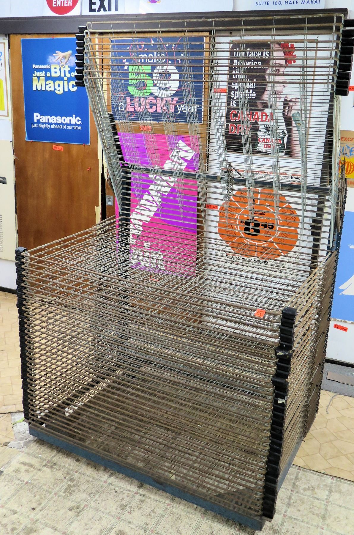 Sign Drying Rack Commercial Metal Wire Sign Drying & Storage Rack (available for pick-up ...