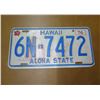 Image 1 : Vintage License Plate: Hawaii 6N-7472 Aloha State 1976